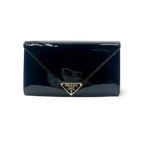 Prada Patent Clutch Bag Black #352279F76B